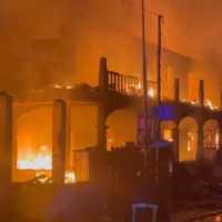 Fire outbreak at Tudu, near Accra Regional Police Headquarters
